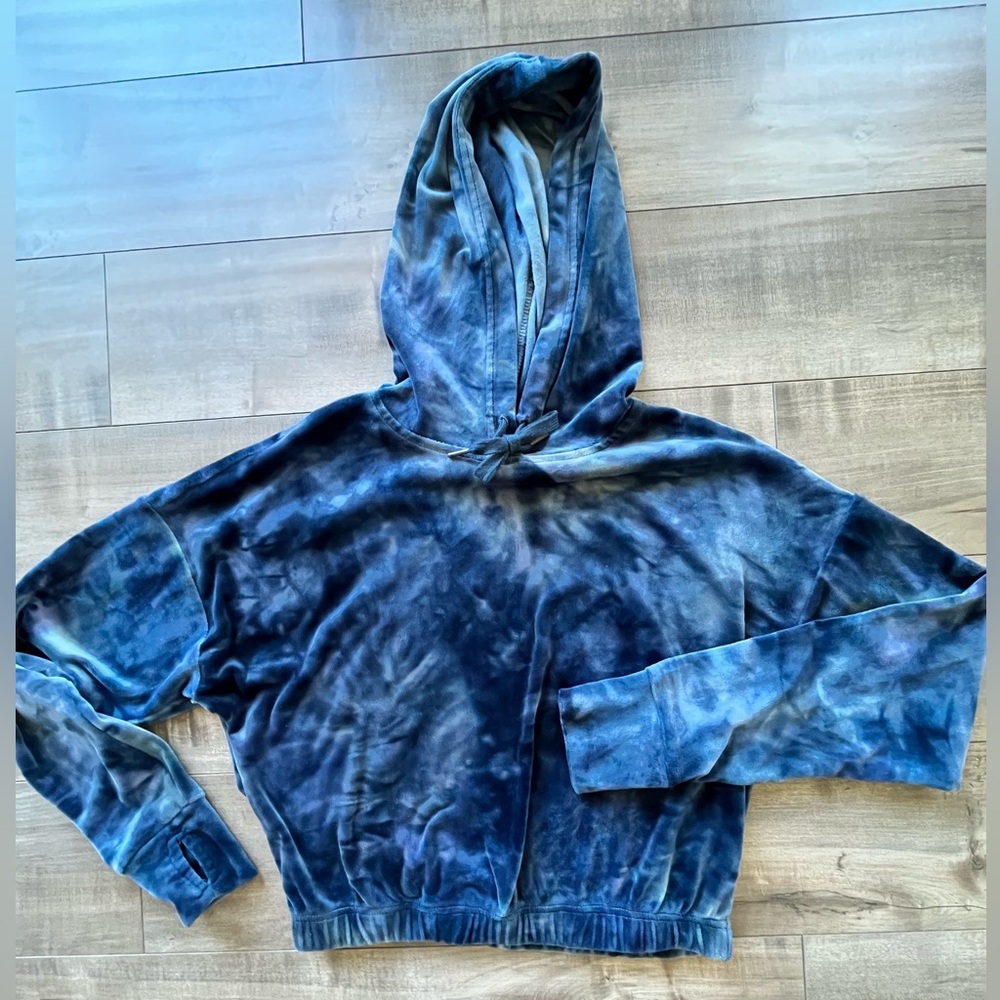 Blue Tie-Dye Hoodie